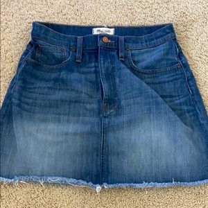 Madewell denim jean skirt